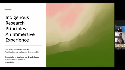 Thumbnail for Indigenous Research Principles: An Immersive Experience (VCC TLR Symposium 2023 - Day 2, #3)