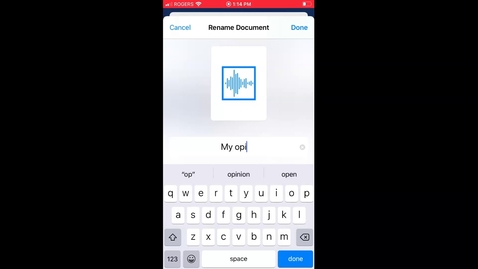 Thumbnail for Uploading a recording from an iPhone into a Moodle discussion forum post