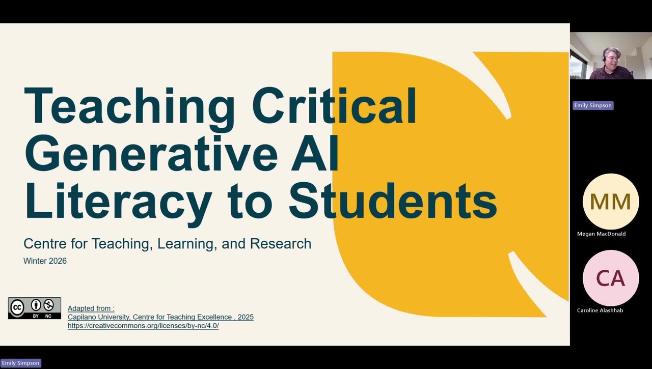 Teaching Critical GenAI Literacy to Students