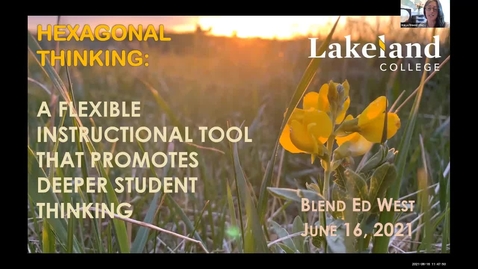 Thumbnail for Blended Learning Showcase 2021: 07 Hexagonal Thinking