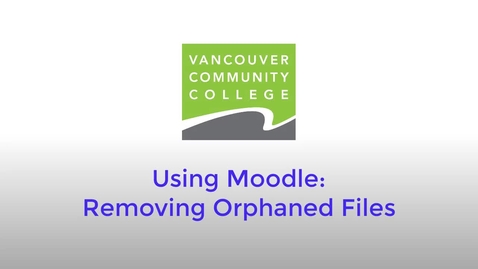 Thumbnail for Finding Orphaned Files in your Moodle Course
