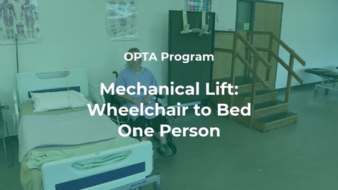 Thumbnail for 06 Ceiling Lift: Chair to Bed, 1 Person (July 2025)