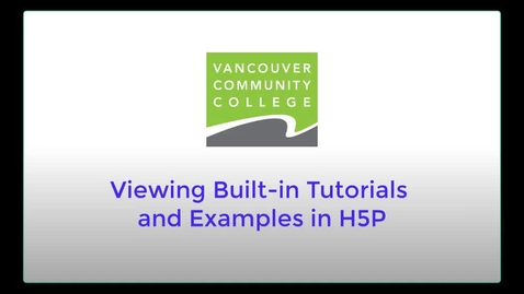 Thumbnail for H5P Tutorials and Examples, June 29, 2020