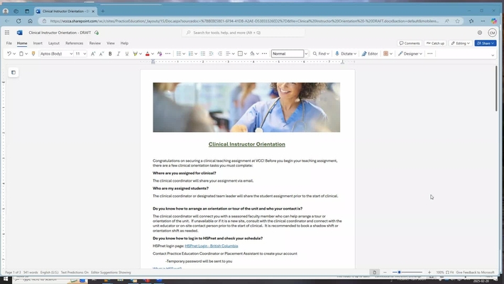 Clinical Instructor Orientation