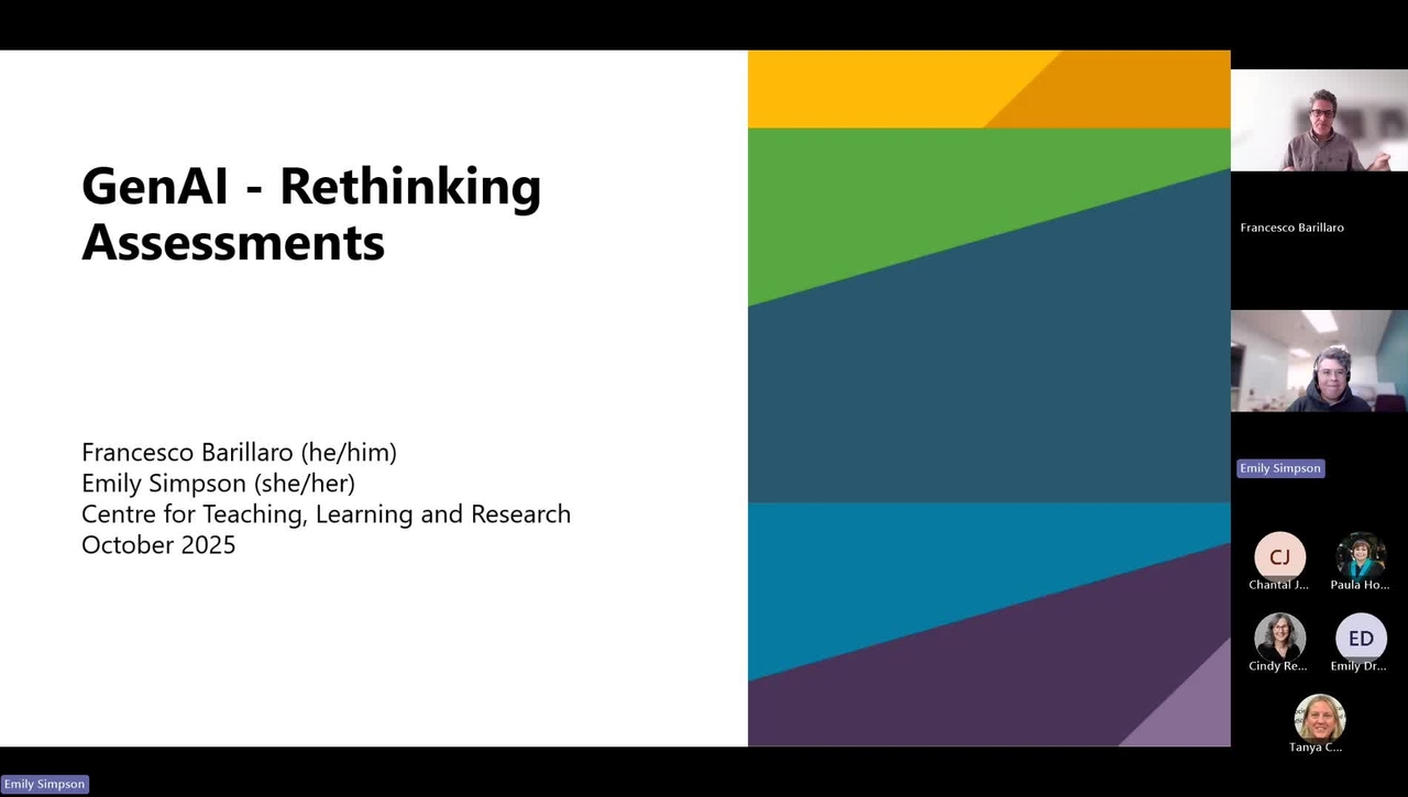 Gen AI - Rethinking Assessments