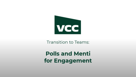 Thumbnail for Teams Meeting Polls and Mentimeter