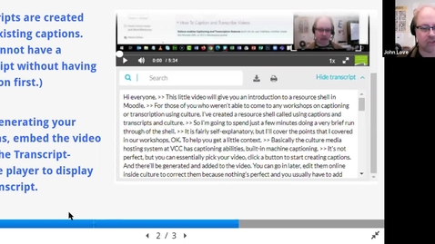 Thumbnail for Using Captions and Transcripts in Kaltura