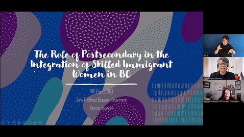 Thumbnail for Role of Post-Secondary in Integration (VCC TLR Symposium 2023 - Day 2, #5)