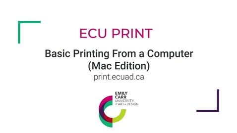 Thumbnail for Basic Printing From a Computer