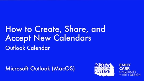 Thumbnail for How to Create, Share and Accept New Calendars