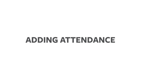 Thumbnail for Attendance