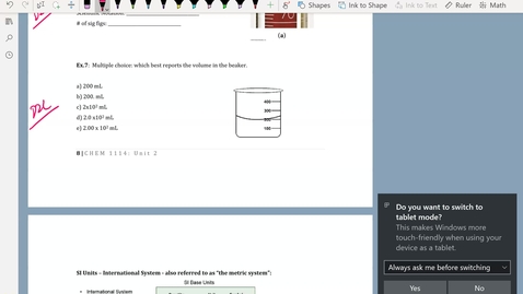 Thumbnail for CHEM 1114: 3 - Measurements and Significant Figures part 3