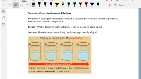 Thumbnail for CHEM 1114: 6 - Solutions and Stoichiometry