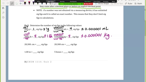 Thumbnail for CHEM 1114: 2 - Measurements and Significant Figures part 2