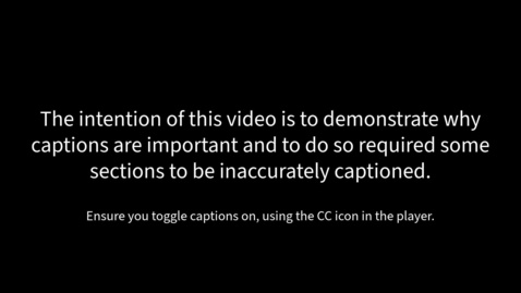 Thumbnail for Why Captions Matter