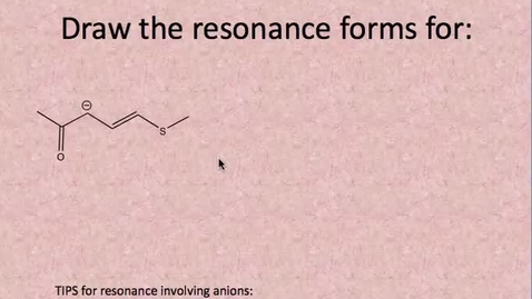 Thumbnail for C - Exercise 2: Resonance of an Anion
