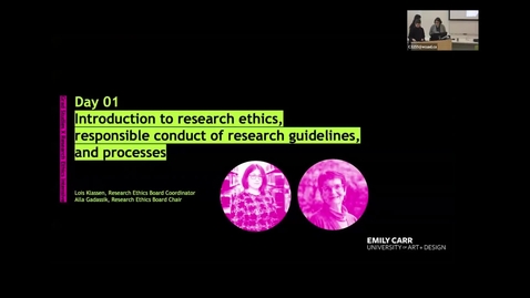 Thumbnail for GS x RE:  Introduction to “Research Ethics” and “Responsible Conduct of Research” 