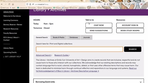 Thumbnail for How to find ebooks or articles on a topic using General Search