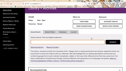 Thumbnail for How to find a known item using General Search