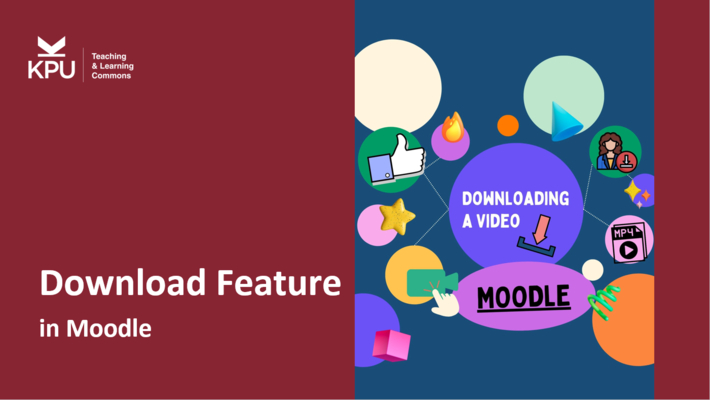Downloading media (Moodle)