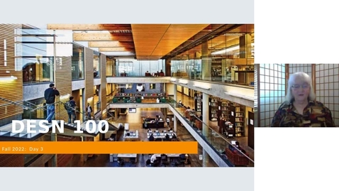 Thumbnail for DESN 100 Recording - Day3