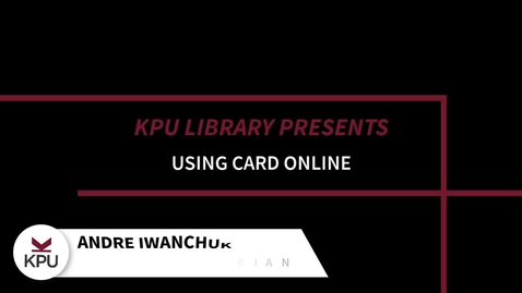 Thumbnail for Using CARD Online