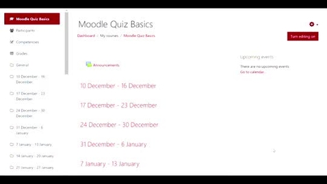 Thumbnail for Moodle Quiz Basics