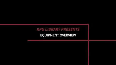 Thumbnail for Equipment Overview