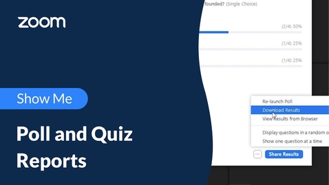 Thumbnail for Poll and Quiz Reports