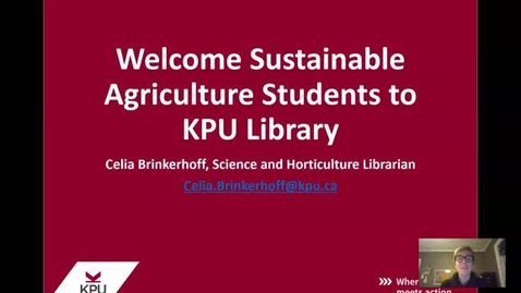 Thumbnail for Library Resources for AGRI 1150/2250
