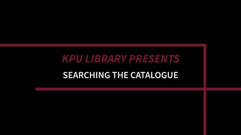 Thumbnail for Searching the Catalogue