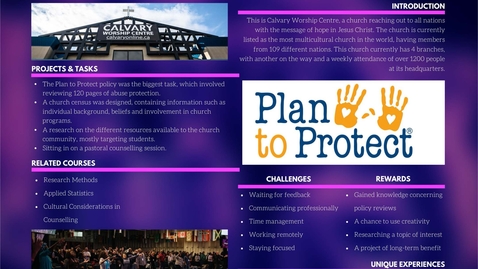 Thumbnail for Practicum Poster - Calvary Worship Centre by Blanche Monabeka