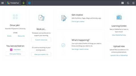 Thumbnail for Getting Started with PebblePad+
