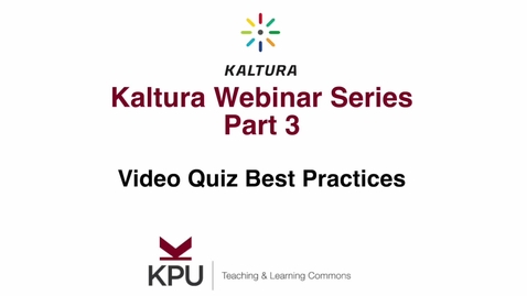 Thumbnail for Kaltura Webinar 3.3
