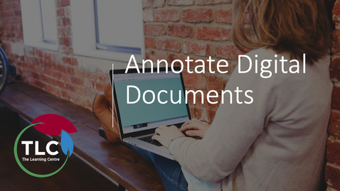 Thumbnail for Annotate Digital Documents