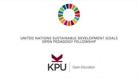 Thumbnail for UN SDG Open Pedagogy Fellowship: Michelle Franklin &amp; Kathy Dunster
