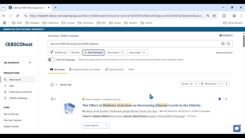 Thumbnail for Cinahl Basic Introduction