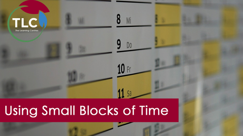 Thumbnail for Using Small Blocks of Time