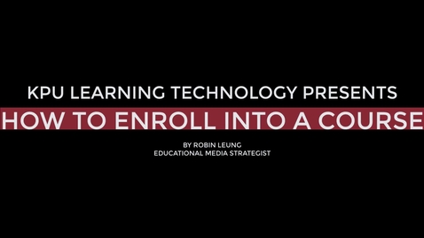 Thumbnail for How to enroll into a Moodle course