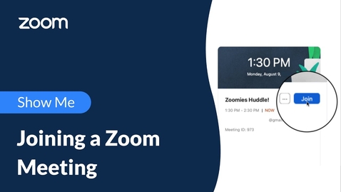 Thumbnail for Joining a Zoom Meeting