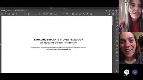 Thumbnail for Engaging Students in OER Projects - Valérie Vézina