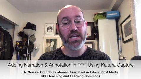 Thumbnail for Powerpoint Narration and Annotation Using Kaltura Capture