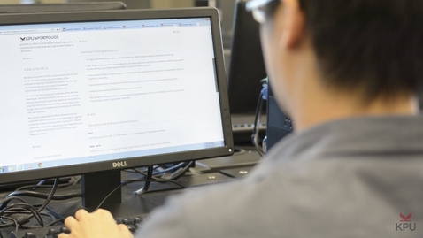 Thumbnail for E-Portfolios at KPU