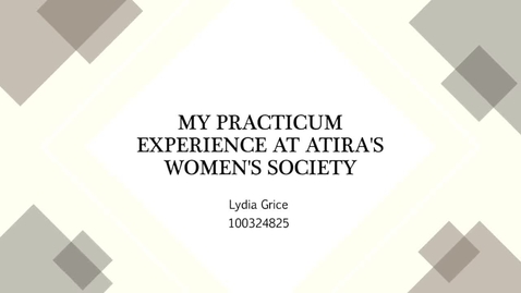 Thumbnail for PSYCH Practicum: Atira by Lydia Grice