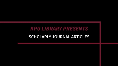 Thumbnail for Scholarly Journal Articles