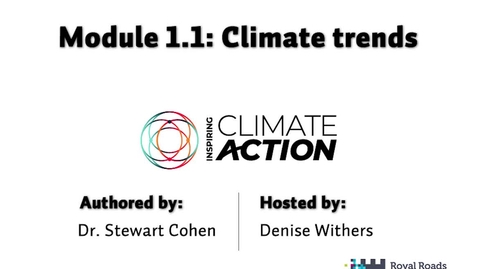Thumbnail for Module 1.1: Climate trends