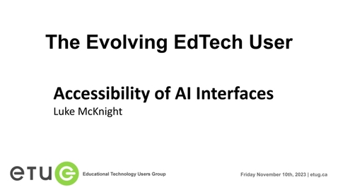 Thumbnail for Accessibility of AI Interfaces