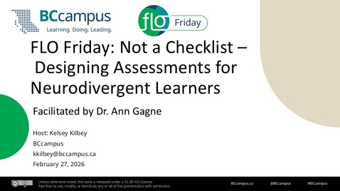 Thumbnail for FLO Friday: Not a Checklist – Designing Assessments for Neurodivergent Learners