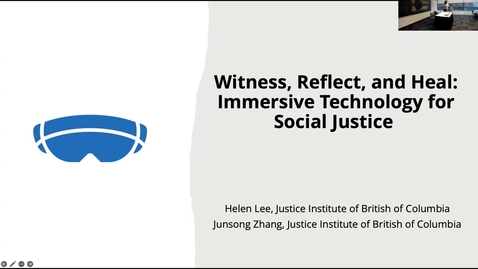 Thumbnail for 1.5. DLS Forum | Witness, Reflect, and Heal: Immersive Technology for Social Justice | Helen Lee and Junsong Zhang