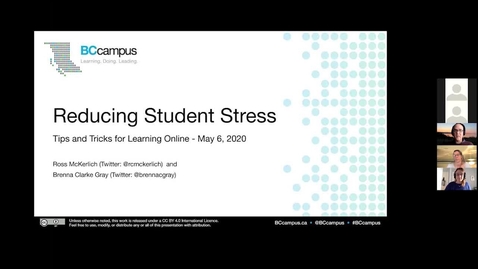 Thumbnail for Reducing Student Stress  - Tips and Tricks (May 6, 2020)